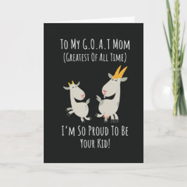 Tarjeta Funny Goat Cards For Mom Mother For Her