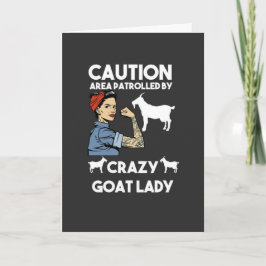 Tarjeta Funny Goat Cards For Women Lady Girls Her Farmer
