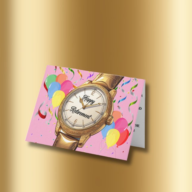 Tarjeta Funny Gold Watch celebra el retiro (Subido por el creador)