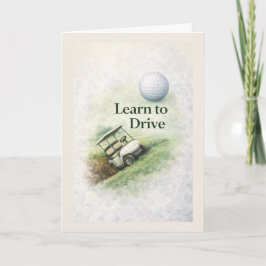 Tarjeta Funny Golf Birthday Card | Learn to Drive Humor
