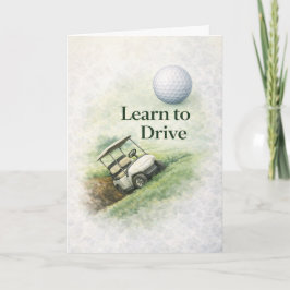 Tarjeta Funny Golf Birthday Card | Learn to Drive Humor