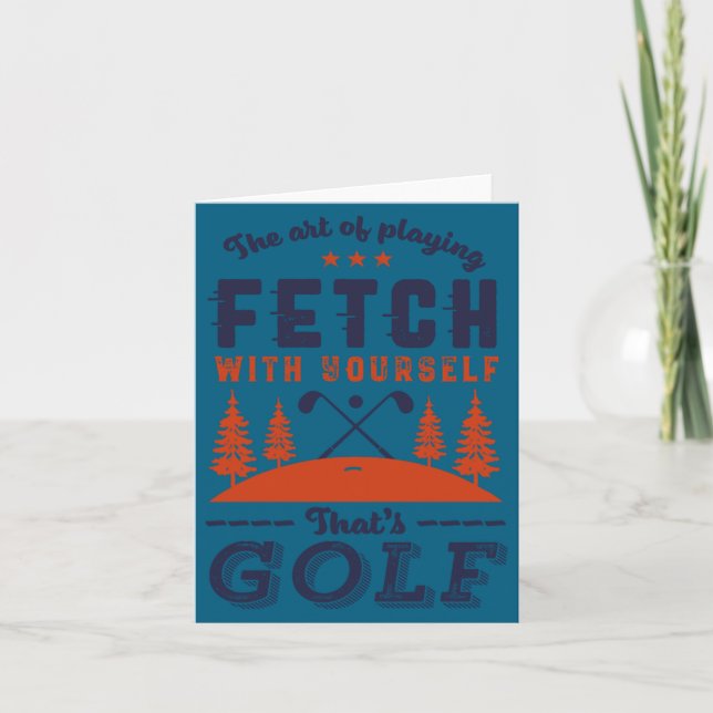 Tarjeta Funny Golf Player Quote For Golfers Love Golfing  (Anverso)