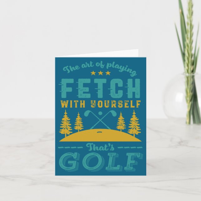 Tarjeta Funny Golf Player Quote Golfers Love Golfing Srt  (Anverso)