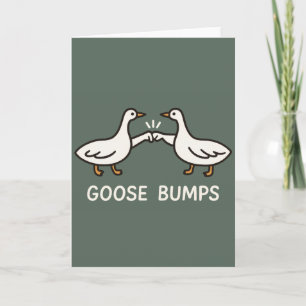 Tarjeta Funny Goose Bump Personalizado   Fist Bump Geese A
