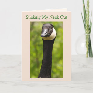 Tarjeta Funny Goose Chiste Birday Card