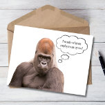 Tarjeta Funny Gorilla Happy Birthday Boscard<br><div class="desc">¡Haz que tu jefe se meta bananas en su cumpleaños! Nuestra Tarjeta de Cumpleaños Graciosa Gorilla Boss combina el humor y el profesionalismo,  lo que lo convierte en la elección perfecta para agregar risas y alegría al día especial de tu jefe.</div>