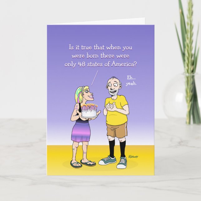 Tarjeta Funny Grandpa Birthday Greeting Card (Anverso)