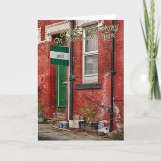 Tarjeta Funny greetings card moving home