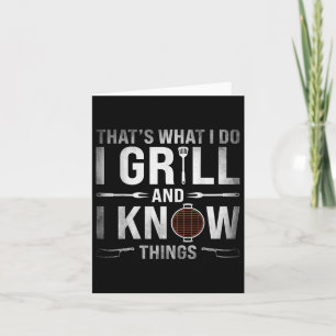 Tarjeta Funny Grilling Bbq Barbacoa Fumador De Carne Gr