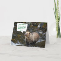 Funny Grizzly Bear al aire libre Naturaleza Hiker 