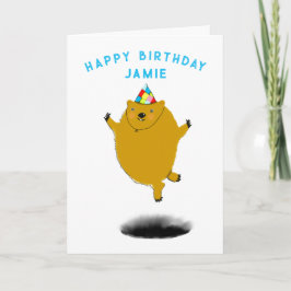 Tarjeta Funny Groundhog Day Birday Card