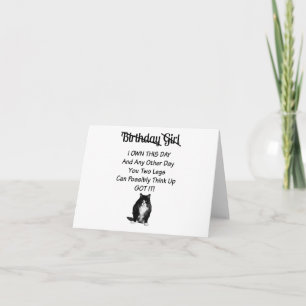 Tarjeta Funny Grumpy Cat Birthday Chica Card