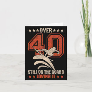 Tarjeta Funny Guay Surfer Dude Surfboard Surfi De 40 Años