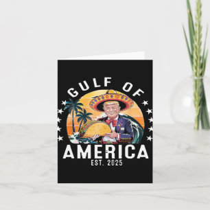 Tarjeta Funny Gulf Of Us.america Est 2025 Presidente Trump