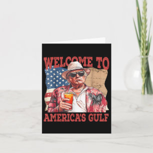 Tarjeta Funny Gulf Of Usa Trump Bienvenidos Al Golfo De La
