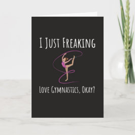 Tarjeta Funny Gymnast Cards For Her Gymnastics Humor Women