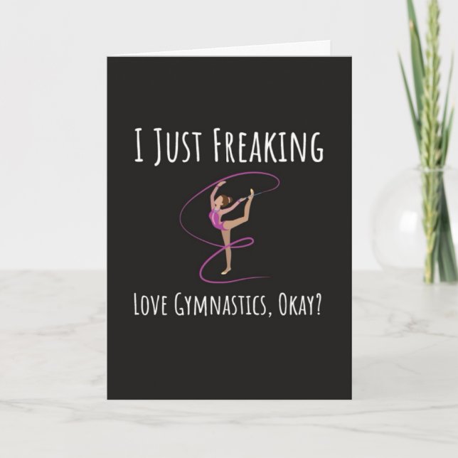 Tarjeta Funny Gymnast Cards For Her Gymnastics Humor Women (Anverso)