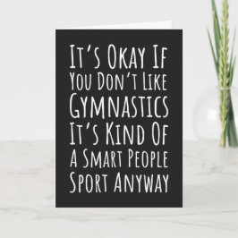 Tarjeta Funny Gymnastics Cards Sports Friend Gymnasts Kids