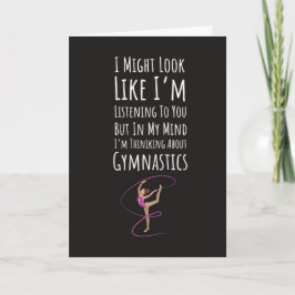 Tarjeta Funny Gymnasts Cards Sports Gymnastics Friend