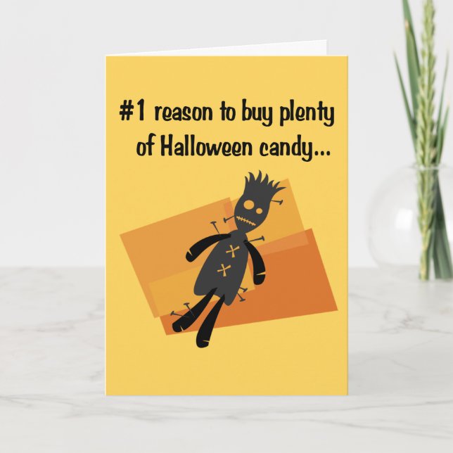 Tarjeta Funny Halloween Card (Anverso)