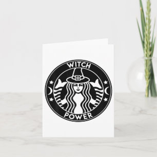 Tarjeta Funny Halloween Disstume Witch Power Fall Gift Per