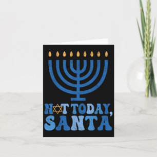 Tarjeta Funny Hanukkah No Hoy Santa Menorah Chanukah Je