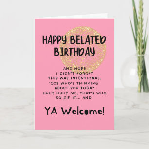 Tarjeta Funny Happy Belthday card