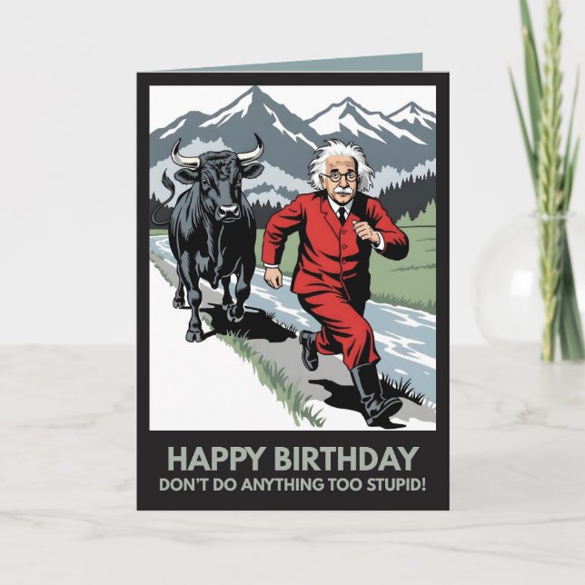Tarjeta Funny Happy Birthday Card (Anverso)