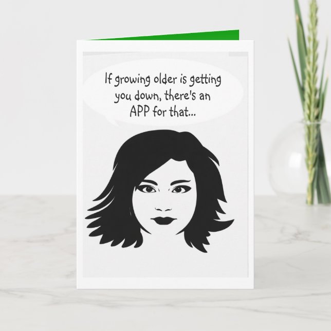 Tarjeta Funny  happy Birthday wish (Anverso)