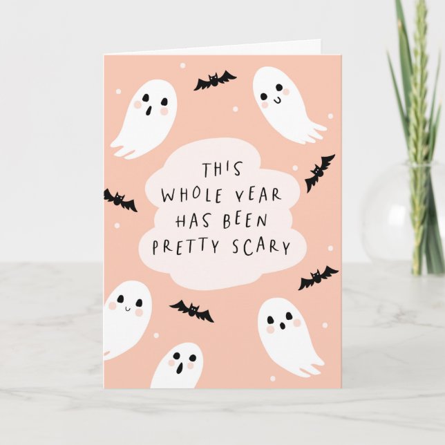 Tarjeta Funny Happy Halloween Card 2025 (Anverso)