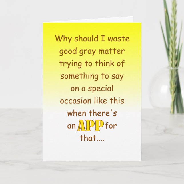 Tarjeta funny happy wedding anniversary wish (Anverso)