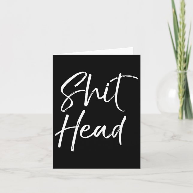 Tarjeta Funny Head Quote Saying For Women Fun Gag Gift Hea (Anverso)