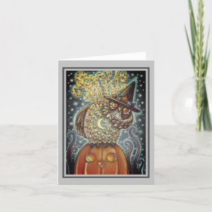 Tarjeta FUNNY HEADLESS HORSEMAN OWL, SLEEPY HOLLOLOW Note