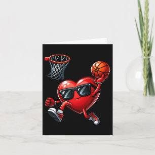Tarjeta Funny Heart Dunking Bysketll Día de San Valentín M