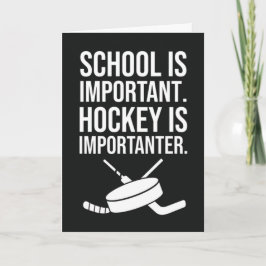 Tarjeta Funny Hockey Cards Sports Humor School Player