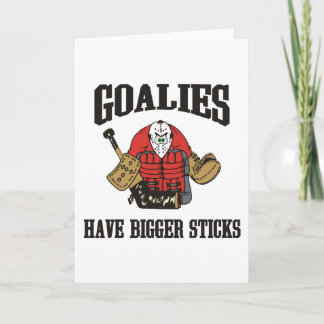Tarjeta Funny Hockey Goalie