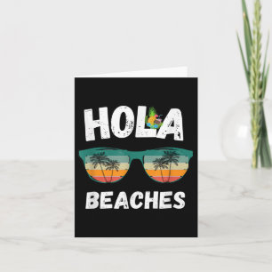 Tarjeta Funny Hola Bebidas Retro Vintage Gles Tee Para El