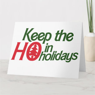 Tarjeta Funny Holidays Ho