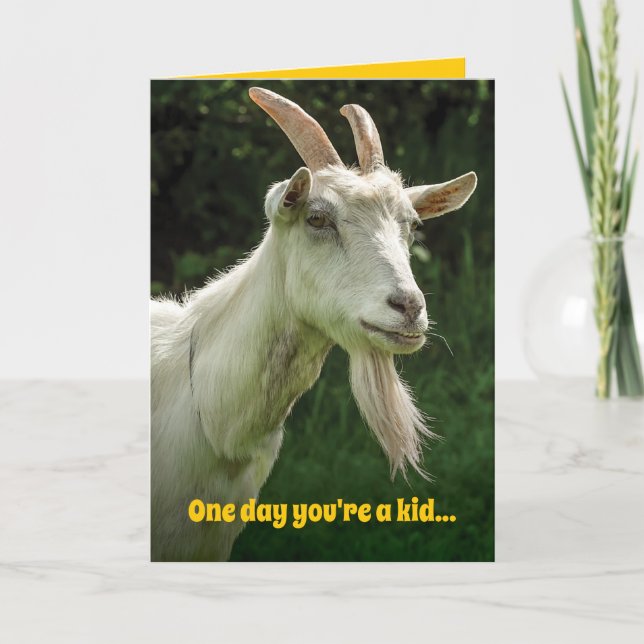 Tarjeta Funny Horny Old Goat Birthday (Anverso)