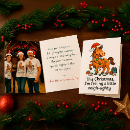 Tarjeta Funny Horse Greeting for Equestrians & Animal Love