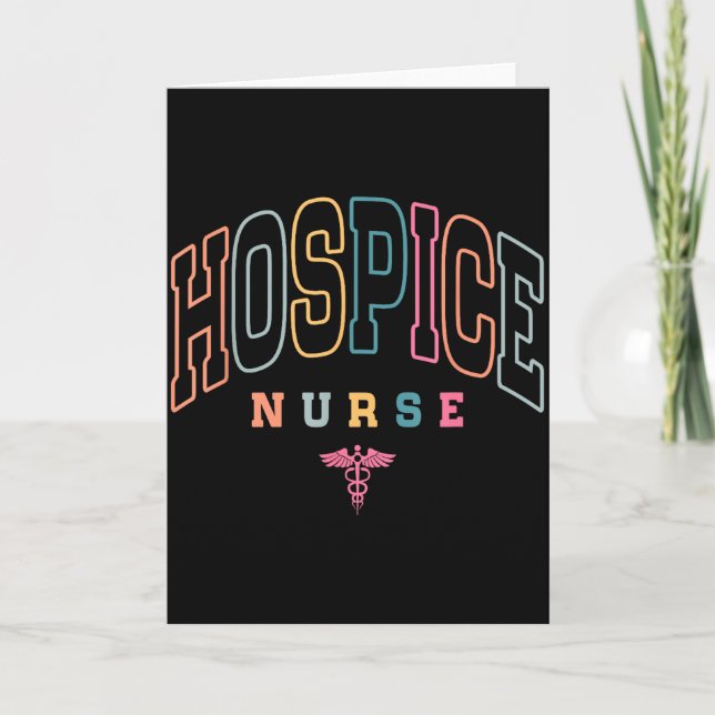 Tarjeta Funny Hospice Nurse Doctor Graduation Medical Nurs (Anverso)