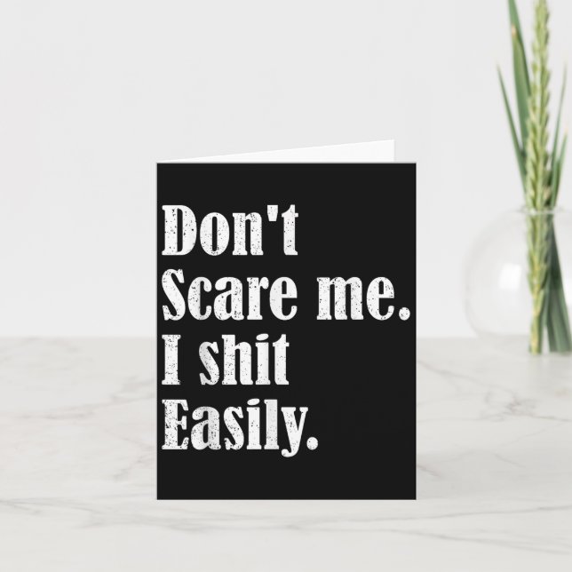 Tarjeta Funny Humor Sarcastic Quote _ Don't E Me I Easily  (Anverso)