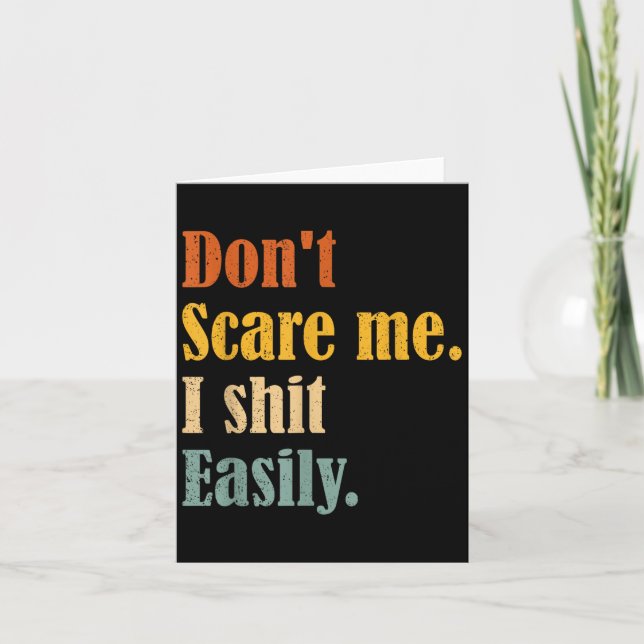Tarjeta Funny Humor Sarcastic Quote _ Don't E Me I Easily  (Anverso)