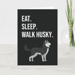 Tarjeta Funny Husky Cards Puppy Dog Blue Eyes Pet Owner