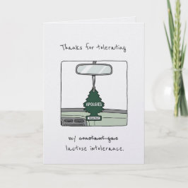 Tarjeta Funny IBS Lactose Intolerance Joke Card