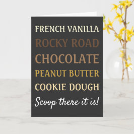 Tarjeta Funny Ice Cream Song Scoop ahí está