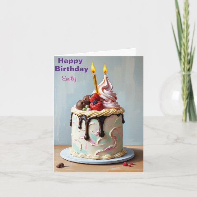 TARJETA FUNNY ICE CRIAM KIDS CUMPLEAÑOS (Anverso)