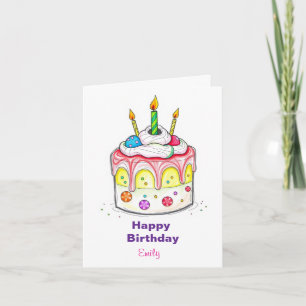 TARJETA FUNNY ICE CRIAM KIDS CUMPLEAÑOS