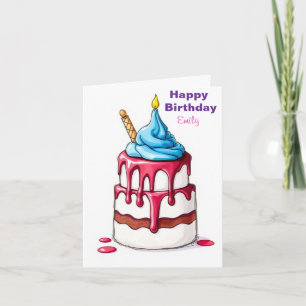 TARJETA FUNNY ICE CRIAM KIDS CUMPLEAÑOS