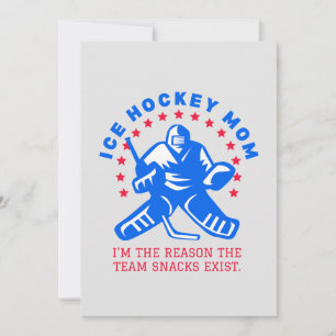 TARJETA FUNNY ICE HOCKEY MOM